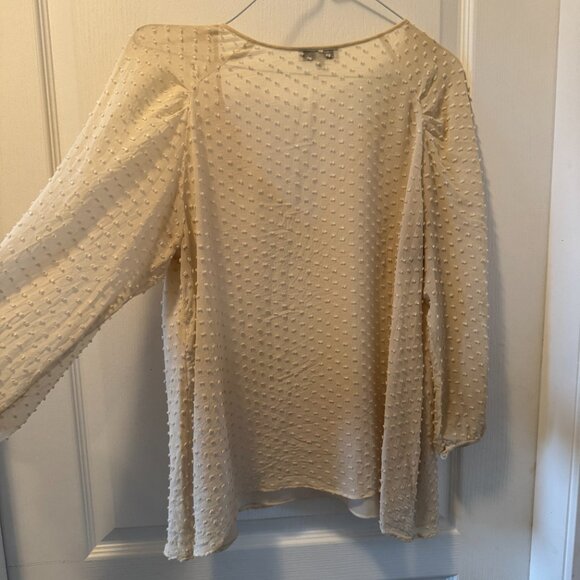 Babaton cream silk blouse - Picture 4 of 4